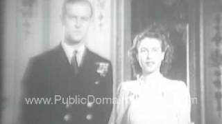 Prince Charles born to Queen Elizabeth Archival Newsreel PublicDomainFootagecom [upl. by Ahsiatal]