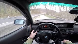 BMW E60 530D  POV DRIVING WINDING ROAD UPHILL  484000km [upl. by Nalliuq]