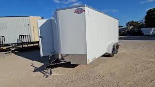 7x16 Cargo Mate Lee Enclosed Trailer [upl. by Groh213]