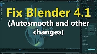 How to Fix Blender 41s Weird Changes [upl. by Anihs8]