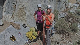 MultiPitch Trad 10 Tying amp Racking a Cordelette  Climbing Tech Tips [upl. by Rednav]