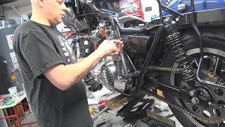 133 1983 fxrt shovelhead dyna ignition timing adj brake repair 197984 FXR FLT harley tatro machine [upl. by Nuahsed324]