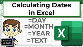 TECH004 Calculate total days between two dates in Excel [upl. by Lumbard824]