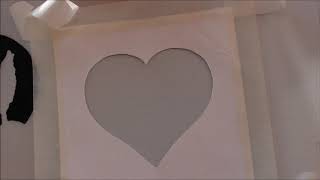 Easy Heart Stencil with scissors [upl. by Nauht]