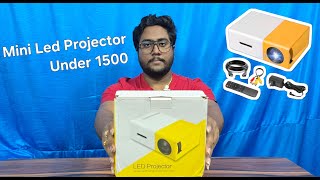 Most Affordable Mini Projector under ₹1500 Is It Worth It  IN Telugu [upl. by Thurlow]