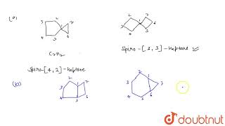 a Write all the isomeric biyclic spiranes of a compound with formula C7H12 [upl. by Denice844]