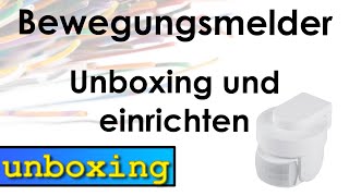 Homematic Bewegungsmelder  unboxing und einrichten [upl. by Chere]