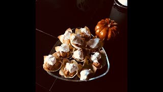 Mini Pumpkin Pies for Weight Watchers 1 Smartpoint Yumminess Easy Peasy [upl. by Ainocal]