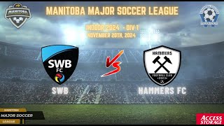 November 20th WSF Div 1 SWB vs Hammers FC [upl. by Arikahc]