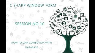 C Tutorial Window Form 10 How to Link Combobox with Database values YouTube [upl. by Aidile529]