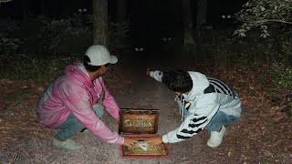 OUIJA BOARD AT THE UNKNOWN CLINTON ROAD TRAIL [upl. by Akcinat]