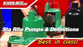 Sta Rite Pumps amp Definitions [upl. by Becht]