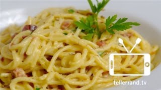 Spaghetti Carbonara schnell und einfach [upl. by Delmer]