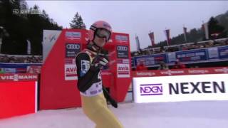 Manuel Fettner Willingen 2017 1445m [upl. by Ayanal]