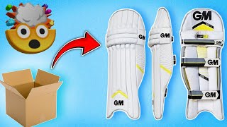 How to make Strong Cricket Pads from Cardboard  Making Cricket Pads VikaskIdea [upl. by Dachy982]