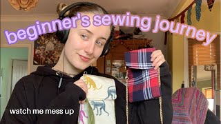 make a bag with me using a sewing machine first time [upl. by Patricio264]