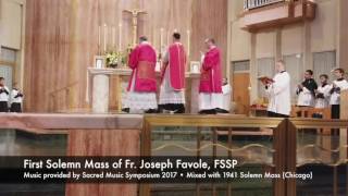 1941 Solemn Mass Chicago mixed with 2017 Solemn Mass FSSP [upl. by Azilanna]