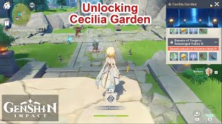 Genshin Impact PC  Unlocking Cecilia Garden [upl. by Jarus]