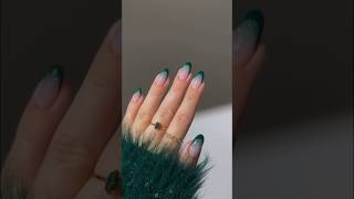 Christmas special sparkle Ombre French nail art ✨📌tips facts hack nailart fashion fyp [upl. by Schlesinger]