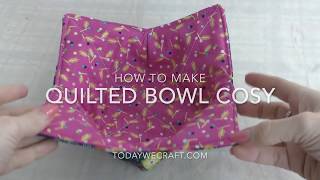 How to make a quilted bowl cosycozy [upl. by Lisandra223]