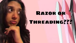 Peach Fuss kaise clear karu Razor or threading Kya razor se mote baal aate h [upl. by Arnold]