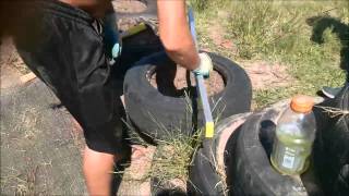 earthship build in texas 2014 [upl. by Retrak]