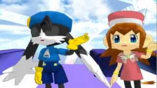 MMD LOLO amp KLONOA ♥ Happy Synthesizer Kaze No Klonoa 2 Newcomers [upl. by Clotilde]