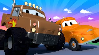 Tom the Tow Truck  Marley The Monster Truck Missed His Stunt  Tom The Tow Truck in Car Cit [upl. by Nolat685]