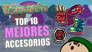 Terraria 143 Top 10 Mejores Accesorios del Juego [upl. by Aneram]