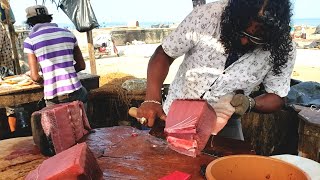 Bluefin Tuna Cutting Like A BOSS [upl. by Nazario]