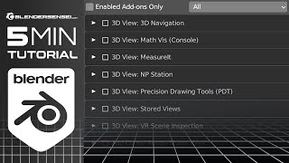 How To Install Addons In Blender [upl. by Naot]