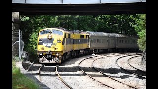 Southern Shorthaul Railroad brought ARTCs Track recording cars with Vintage Streamliners GM22 amp GM10 [upl. by Shear]