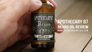 Apothecary 87 Beard Oil Review Original Recipe [upl. by Sofer]