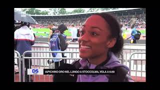 Larissa Iapichino  Diamond League  Stockholm 2023 [upl. by Niabi]