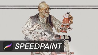 Master Study  3  JC Leyendecker SpeedPaint [upl. by Idet]