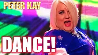 Geraldine McQueen Learns To Dance  Britains Got The Pop Factor  Peter Kay [upl. by Aisorbma797]