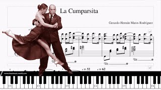 La Cumparsita Tango  Gerardo Hernán Matos Rodríguez  Sheets La Cumparsita  Piano Tutorial [upl. by Jock]