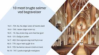 10 mest brugte salmer ved begravelser [upl. by Karilynn]