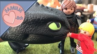 Drachenzähmen mit Familie Herzlich ♡ Ohnezahns Kinder sind krank ♡ Playmobilfilm deutsch 11 [upl. by Politi]