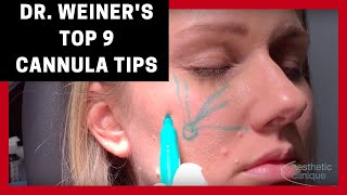 Dr Steven F Weiners Top 9 Tips for Using Cannulas for Fillers [upl. by Kcirdet]