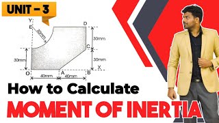 Moment of Inertia of a composite shape  Centroid  Unit 3  Engineering mechanics  Mech  Tamil [upl. by Enelyahs770]