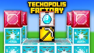 Minecraft Techopolis 2  MINING UNLIMITED DIAMONDS 16 Modded Questing Factory [upl. by Nevil]