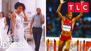 Olympian Goes Wedding Dress Shopping  Say Yes to the Dress  TLC [upl. by Engamrahc]