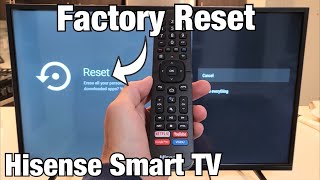 Hisense Smart TV How to Factory Reset Back to Factory Default Settings [upl. by Davis135]