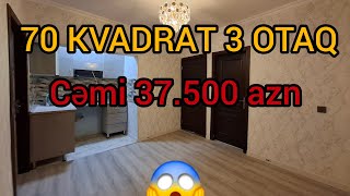 ŞOK❗️CƏMİ 37500 AZN❗️70 KVADRAT 3 OTAQLI EV mulkevalqısatqısı [upl. by Erdnael]