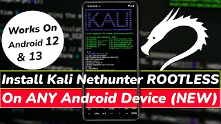 How To Install Kali Linux NetHunter On Any ANDROID device in 2023 Without ROOT NEW [upl. by Palmer289]