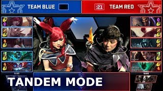 PRO Tandem Mode Mixed Team Show Match ft Sneaky amp Bang Xayah Cosplay  2018 LoL All Star Event [upl. by Thirzia]