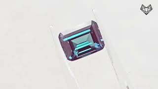 Emerald cut lab grown Alexandrite [upl. by Iviv]