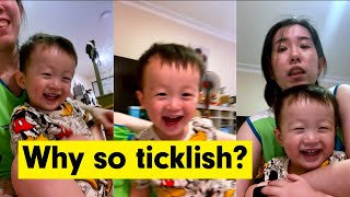 Why Is Baby So Ticklish Mummy amp Timmys HILARIOUS Selfie Time [upl. by Onyx]