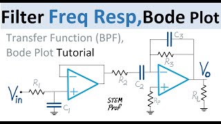 Frequency Response Bode Plot Transfer Function BandPass Analog Filter [upl. by Forcier41]